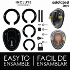 ADDICTED TOYS LOCKED – KEYLESS RESTRAINT PENIS CAGE 11.5 CM