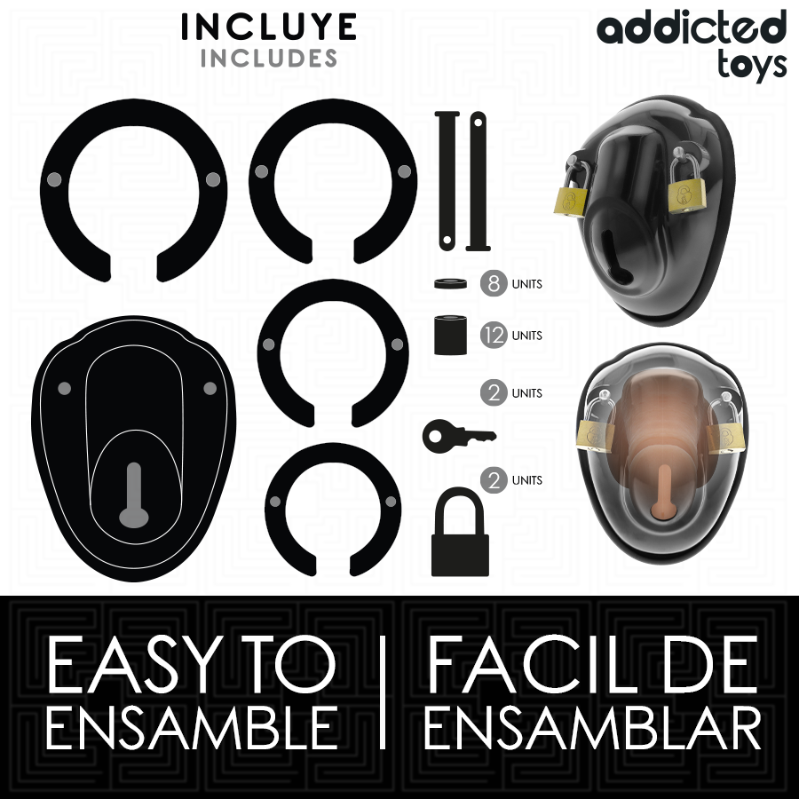 ADDICTED TOYS LOCKED – GABBIA PER PENE SENZA CHIAVE 11,5 CM