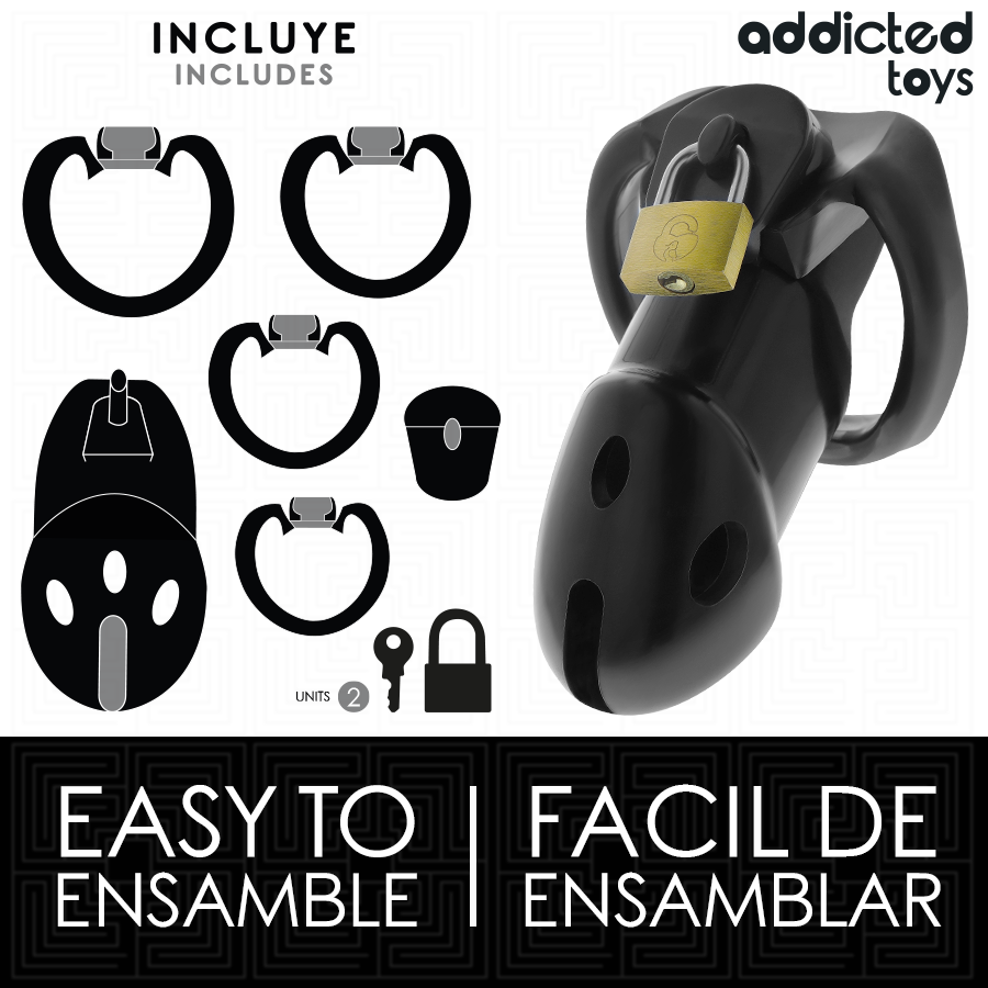 ADDICTED TOYS LOCKED Unbroken – Peniskäfig, 9,8 cm