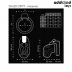ADDICTED TOYS LOCKED – GABBIA PER PENE SIGILLATA CRYPT 8 CM