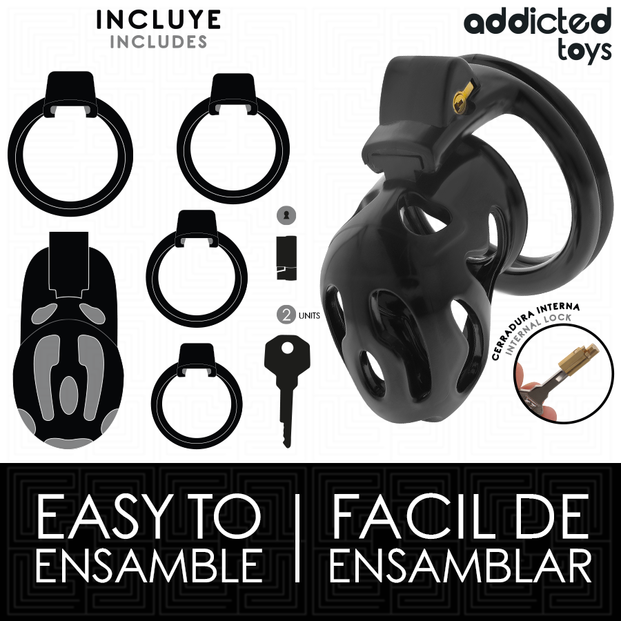 ADDICTED TOYS LOCKED – GABBIA PER PENE SIGILLATA CRYPT 8 CM