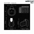 ADDICTED TOYS LOCKED – CAGE À PÉNIS SILENCIEUSE 7,5 CM
