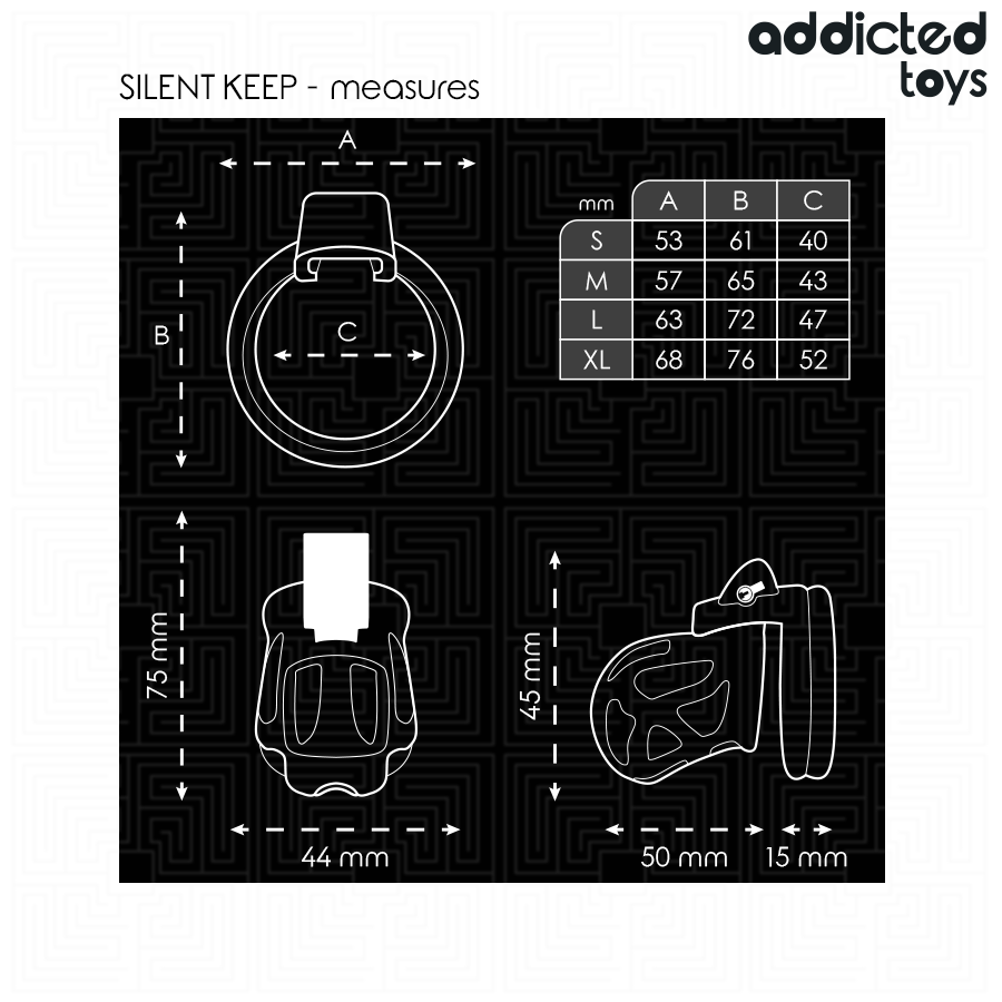 ADDICTED TOYS LOCKED – GABBIA PER PENE SILENZIOSA 7,5 CM