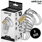 ADDICTED TOYS LOCKED – IRON CELL METAL PENIS CAGE SIZE
