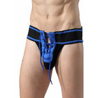 MOB – Blue football fetish jockstrap