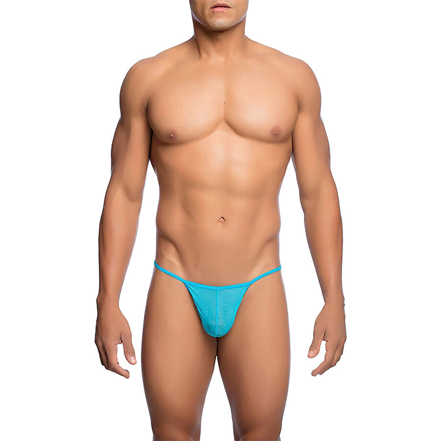 MOB – Perizoma a T trasparente color acqua