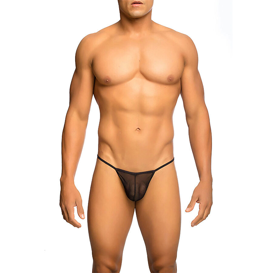 MOB – Transparenter T-Tanga in Schwarz