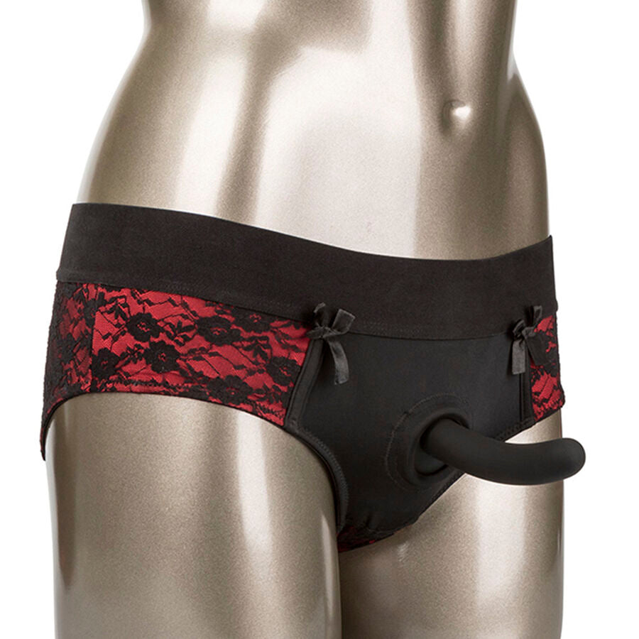 CALEXOTICS – SET DI SLIP SENZA CAVALLO CON DILDO TAGLIA
