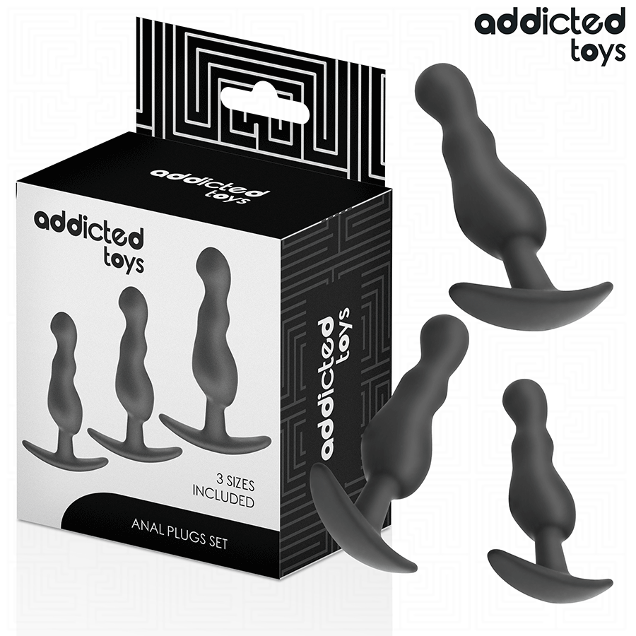 ADDICTED TOYS – LOT DE 3 PLUG ANAL MODÈLE