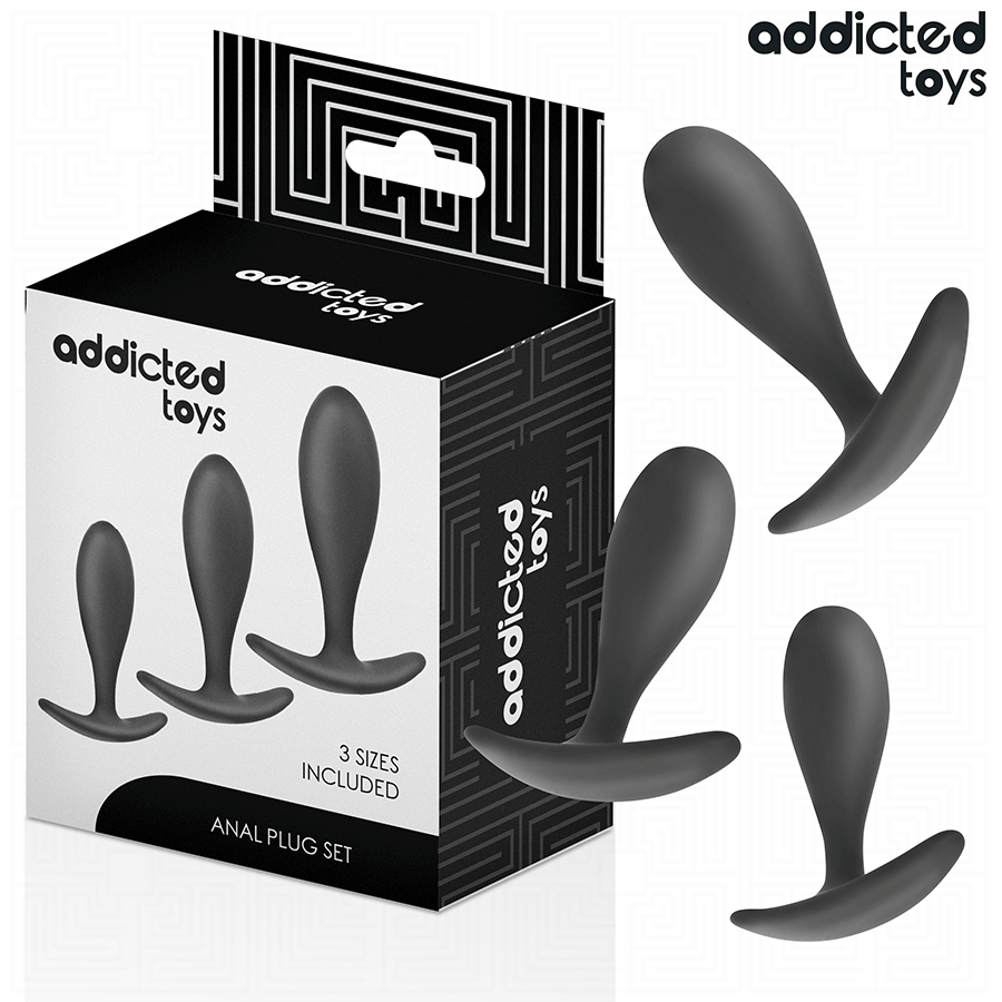 ADDICTED TOYS – LOT DE 3 PLUG ANAL MODÈLE