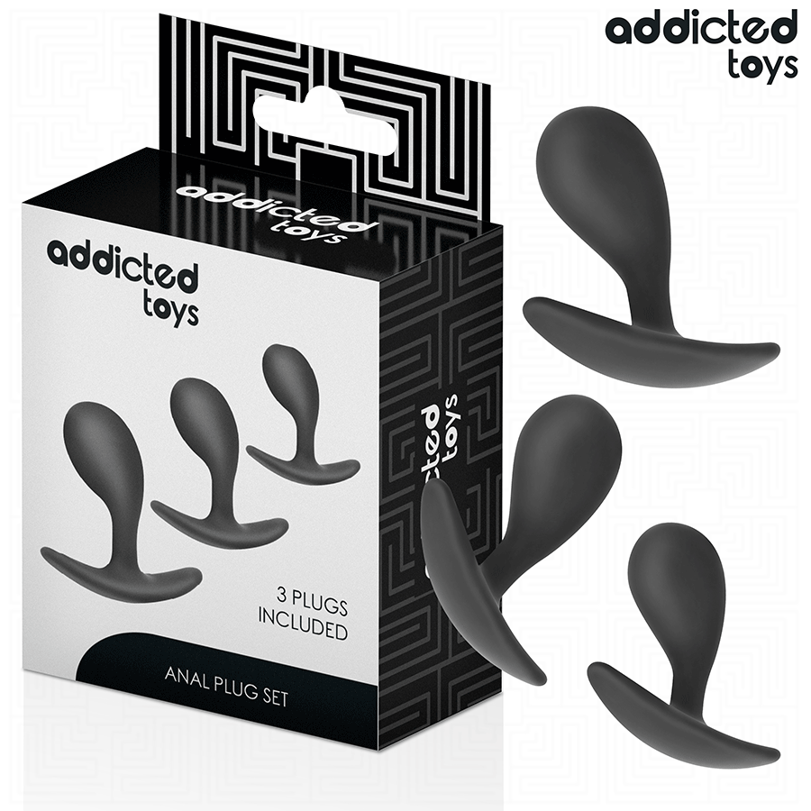 ADDICTED TOYS – LOT DE 3 PLUG ANAL MODÈLE