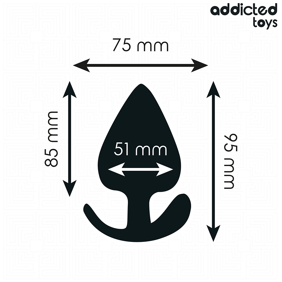 ADDICTED TOYS – TAPPO ANALE TAGLIA XL 9.5 CM