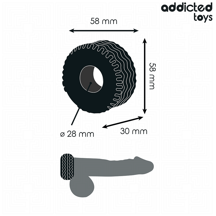 ADDICTED TOYS – ANELLO PER IL PENE EXTRA SPESSO