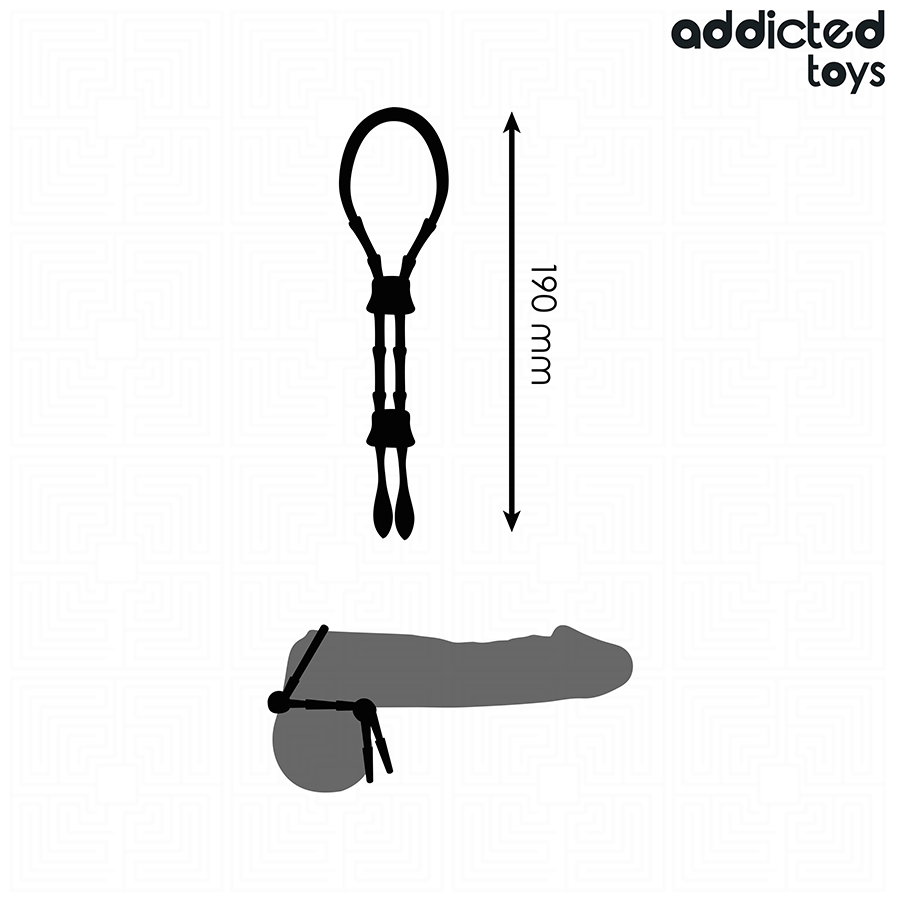 ADDICTED TOYS – Verstellbares Silikonseil für den Penis