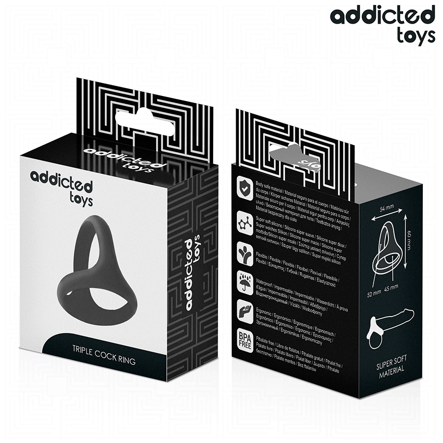 ADDICTED TOYS – Dicker Dreifach-Penisring