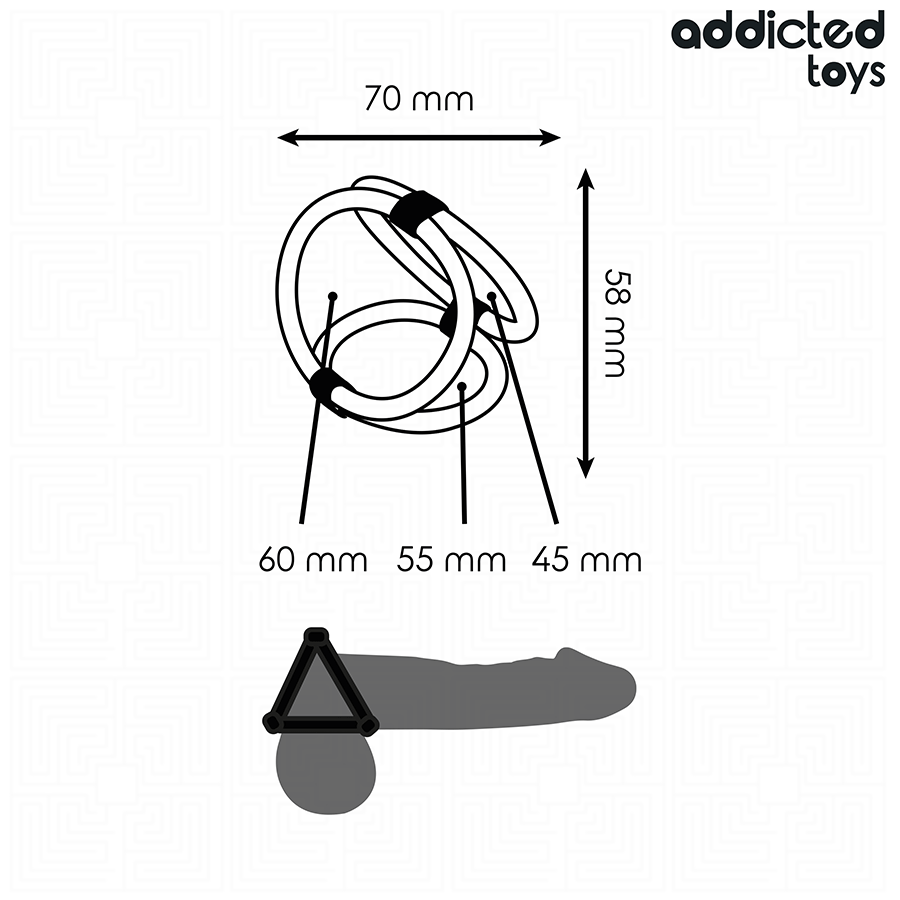 ADDICTED TOYS – ANELLO PER PENE TRIPLO