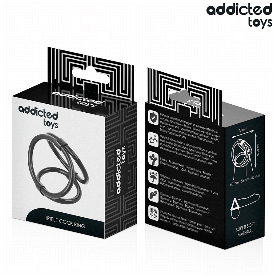ADDICTED TOYS – ANELLO PER PENE TRIPLO