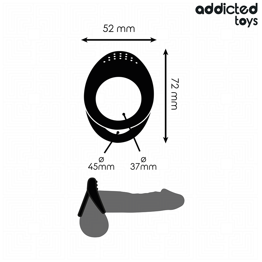 ADDICTED TOYS – Doppelt strukturierter Penisring