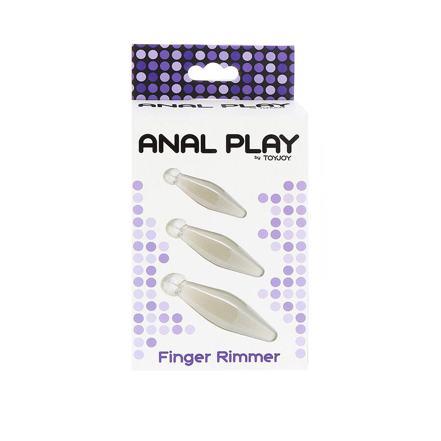 TOYJOY Finger Rimmer – Analdilatoren-Set, 3 Stück, Transparent