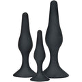 TOYJOY Curvy Companions – Analplug-Set, 3 Stück, Schwarz