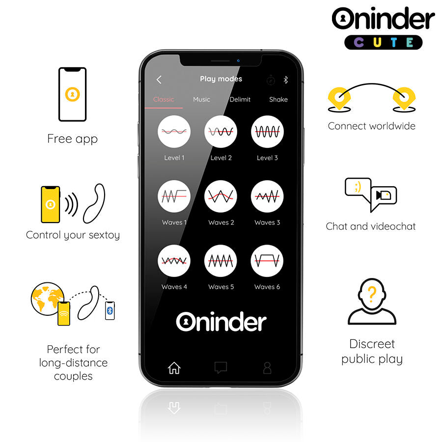 ONINDER CUTE – VIBRATORE PUNTO G LOVE BUDDY MASTER – APP GRATUITA IN TUTTO IL MONDO