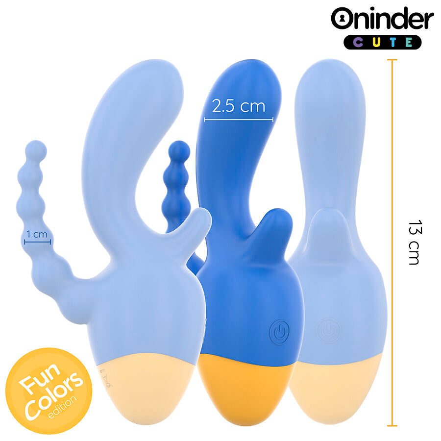 ONINDER CUTE – LOVE 3 SOME TRIPLE VIBRATOR – FREE WORLDWIDE APP
