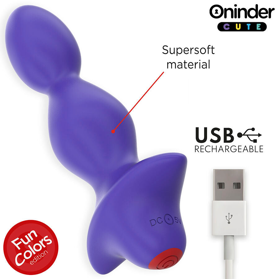 Oninder Cute Love Butt – Analplug-Vibrator mit App-Steuerung, 9 Modi