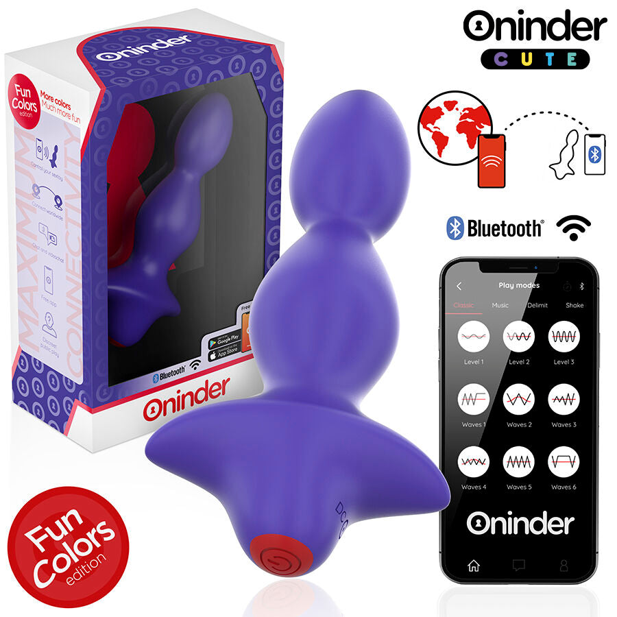 Oninder Cute Love Butt – Analplug-Vibrator mit App-Steuerung, 9 Modi