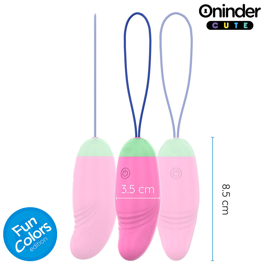 ONINDER CUTE – LOVE PLEASURE 360° VIBRATING-ROTATING SILICONE EGG – FREE GLOBAL APP