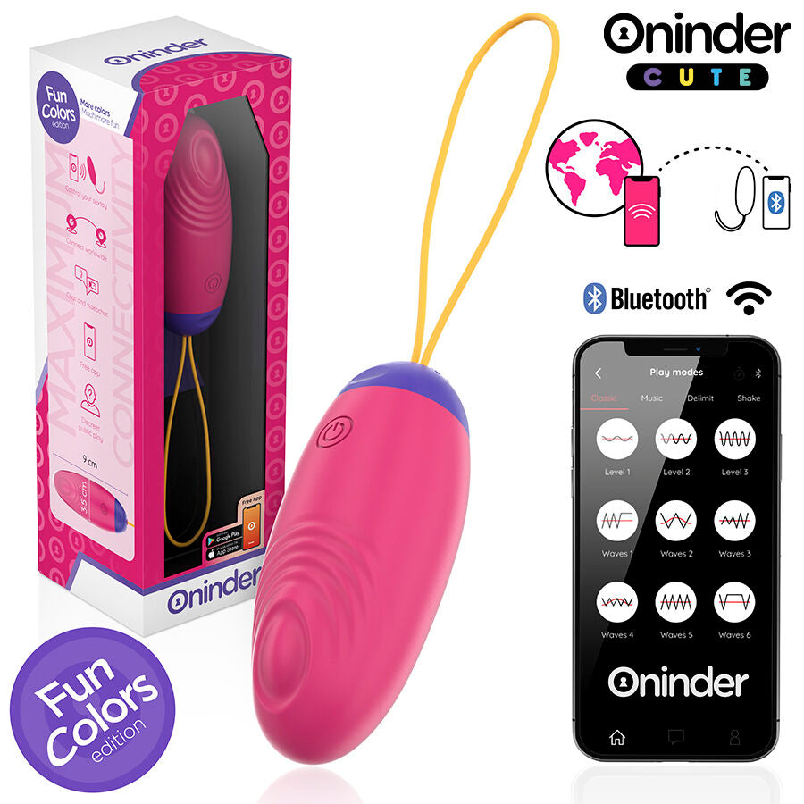 Oninder Cute – Vibrations-Ei mit Klopf-Funktion und App-Steuerung
