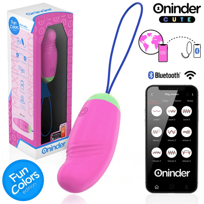 Oninder Cute – Vibrations-Ei mit Rotation und App-Steuerung