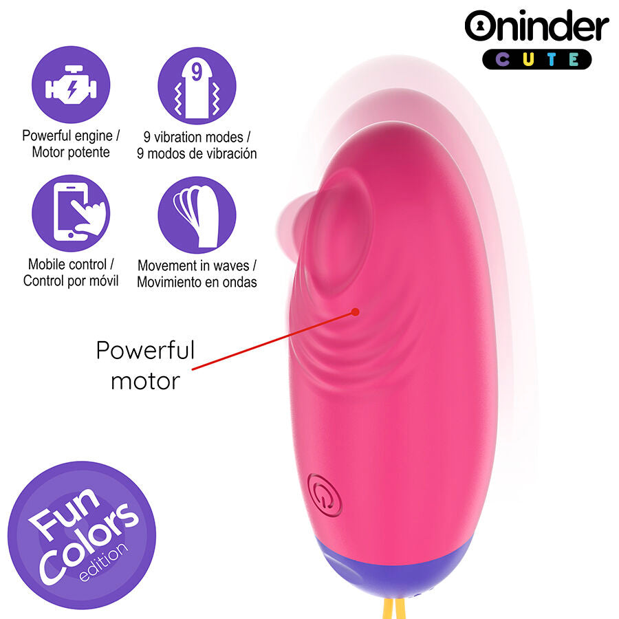 Oninder Cute – Vibrations-Ei mit Klopf-Funktion und App-Steuerung