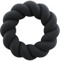 ROCKS-OFF – ANELLO MASTURBATORE TWIST IN SILICONE NERO