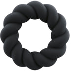 ROCKS-OFF – ANELLO MASTURBATORE TWIST IN SILICONE NERO