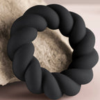 ROCKS-OFF – ANELLO MASTURBATORE TWIST IN SILICONE NERO