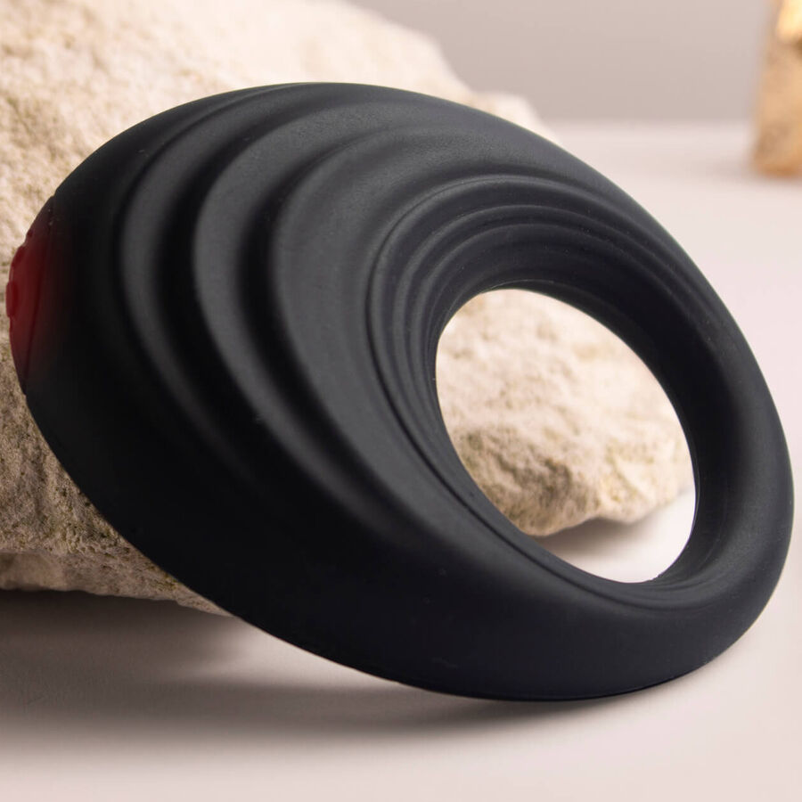 ROCKS-OFF – ANNEAU PÉNIS VIBRANT SPIRE BLACK