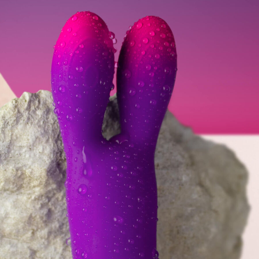 ROCKS-OFF – VIBRATORE FLESSIBILE GLO-GIRL BUNNY VIOLA