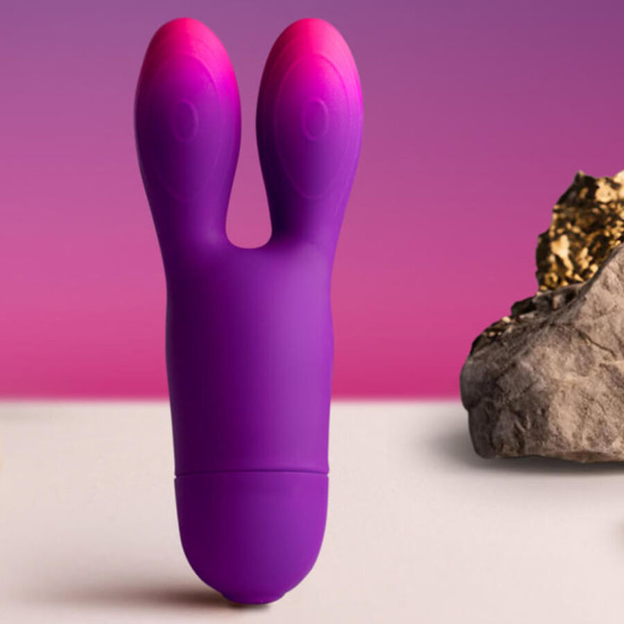ROCKS- OFF – GLO-GIRL BUNNY PURPLE FLEXIBLE VIBRATOR