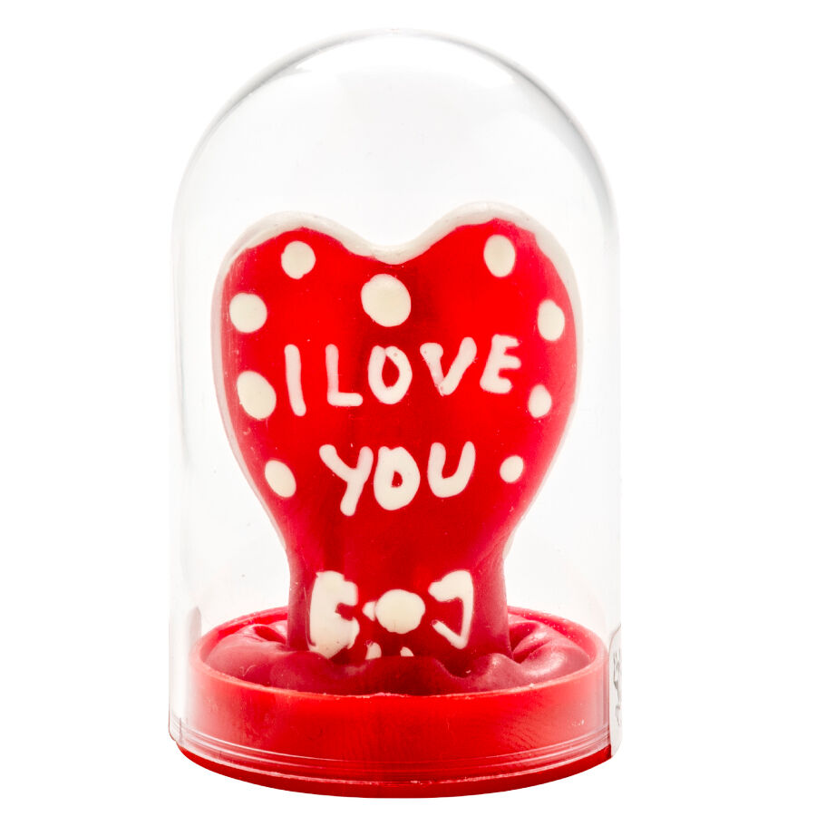 CONDOMERIE – Handbemaltes Neuheitskondom Herz „Ich liebe dich“