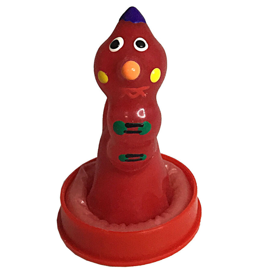 CONDOMERIE – HANDPAINTED NOVELTY CONDOMS WORM