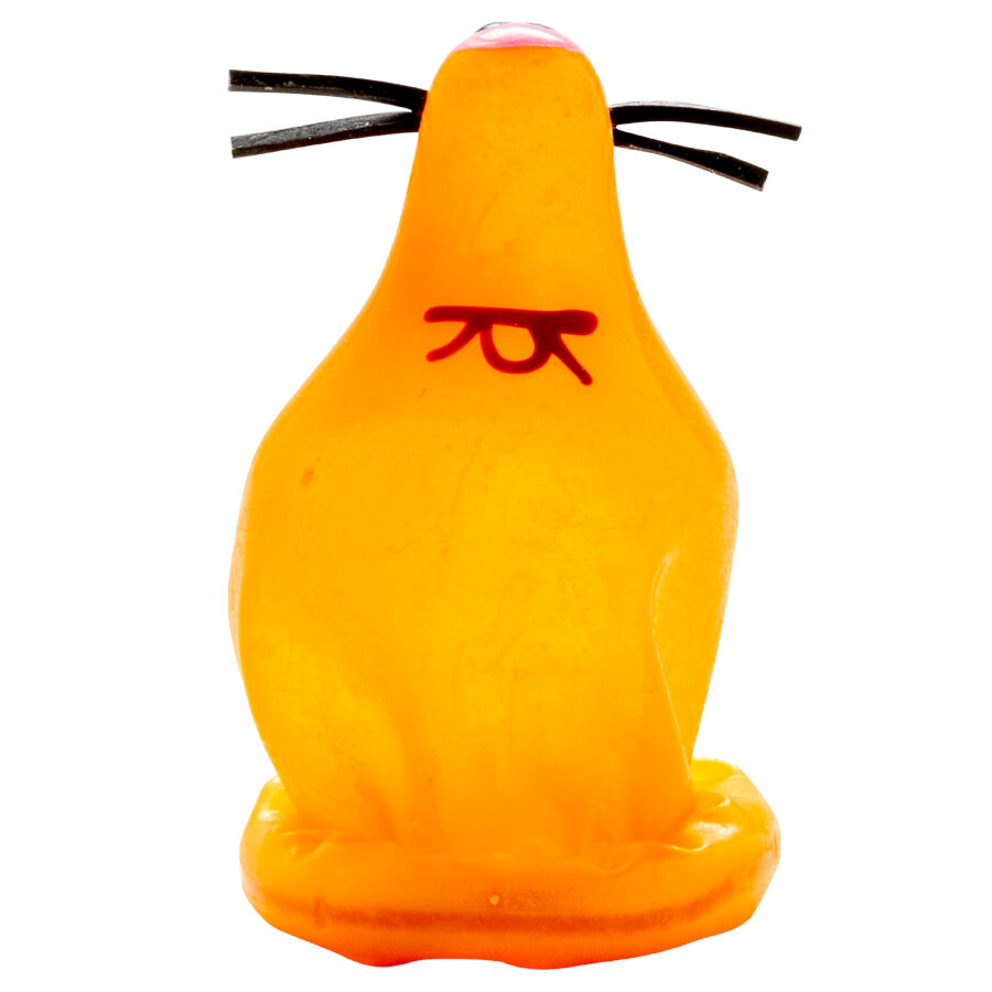 CONDOMERIE – HANDPAINTED NOVELTY CONDOMS FOX GLUED