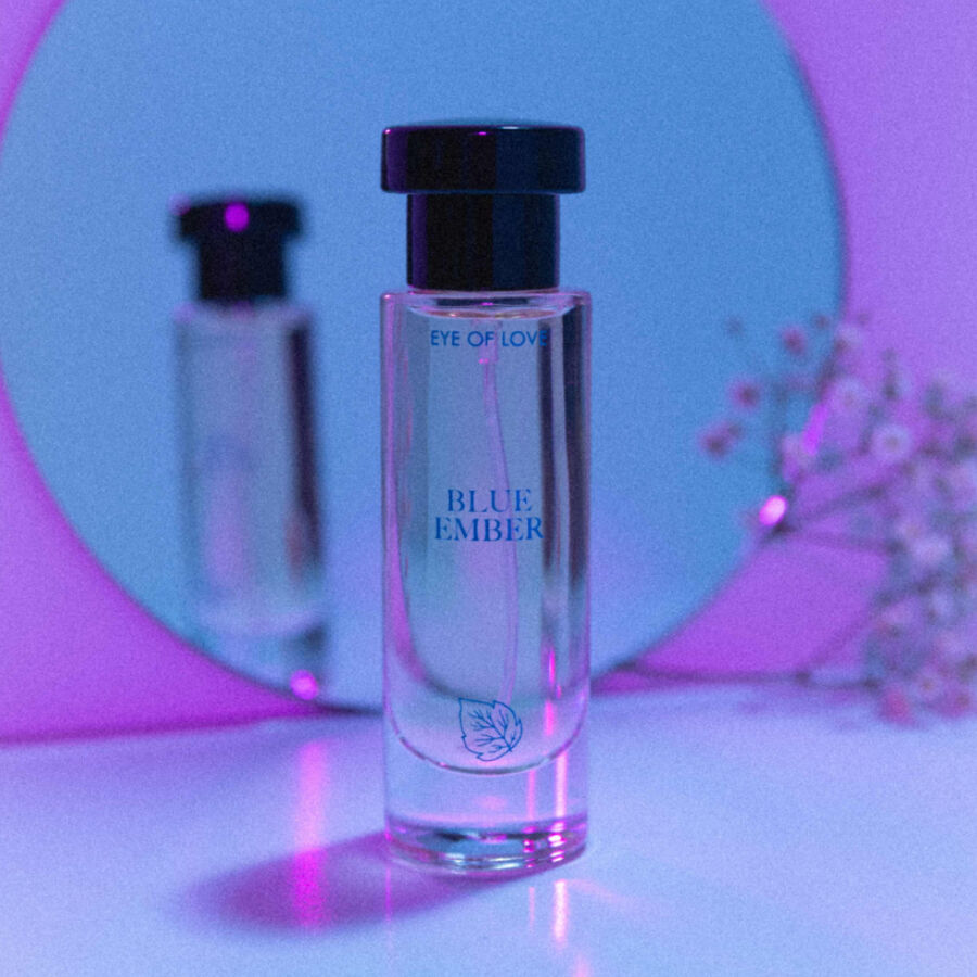 EYE OF LOVE – Parfum aux phéromones Bloom Indica Blue Ember pour hommes, 30 ml