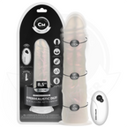 COCK MILLER – Gode vibrant lumineux blanc avec ventouse et télécommande