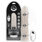 COCK MILLER – Gode vibrant lumineux blanc avec ventouse et télécommande