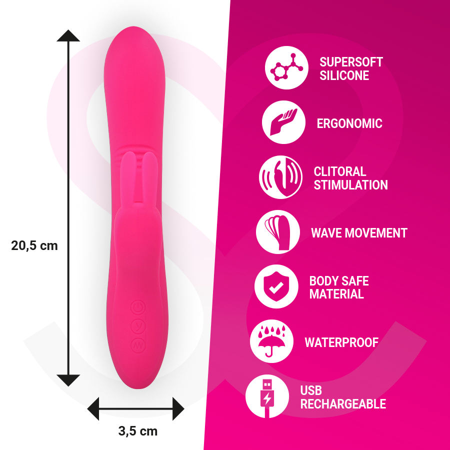 MORESSA Ethan – Rabbit-Vibrator mit Wellenbewegung, Premium-Silikon – Ansicht 4