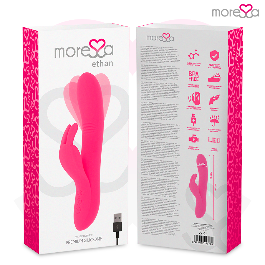 MORESSA Ethan – Rabbit-Vibrator mit Wellenbewegung, Premium-Silikon – Ansicht 7