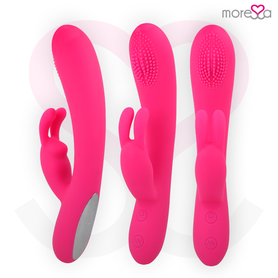 MORESSA Gino – Rabbit-Vibrator mit Kitzelsystem, Premium-Silikon – Ansicht 2