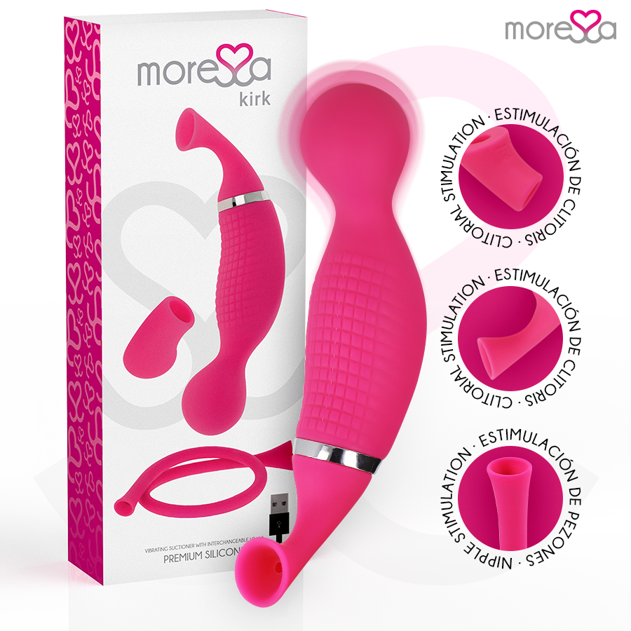 MORESSA Kirk – Dual vibrator with suction, premium silicone