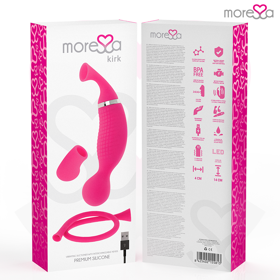 MORESSA Kirk – Dual vibrator with suction, premium silicone