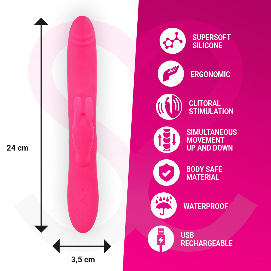 Moressa Warren – Rabbit-Vibrator mit Rolling-System, wiederaufladbar – Ansicht 5